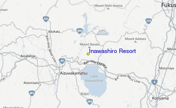 Inawashiro Resort Location Map