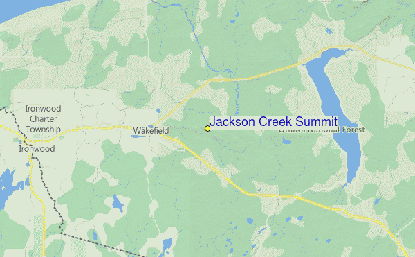 Indianhead Mountain Location Map