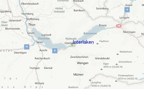 Interlaken Location Map