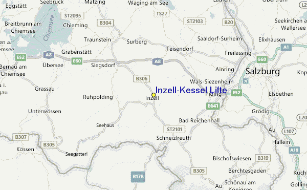 Inzell-Kessel Lifte Location Map