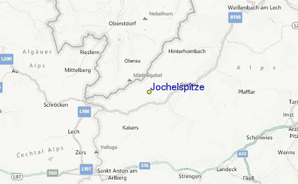 Jöchelspitze Location Map