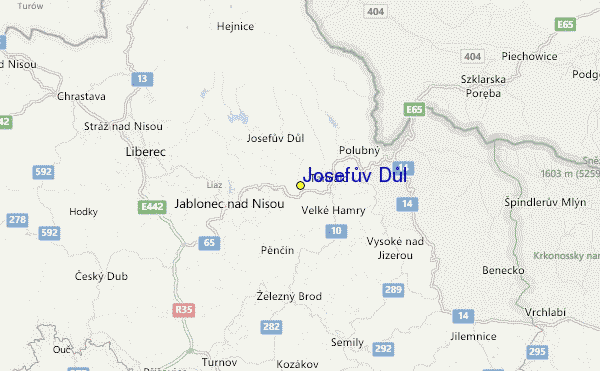 Josefův Důl Location Map