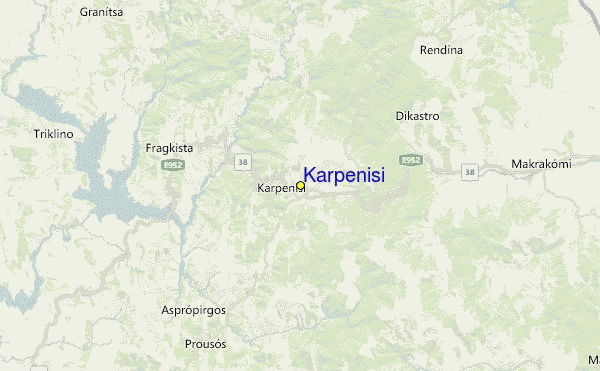 Καρπενήσι Location Map