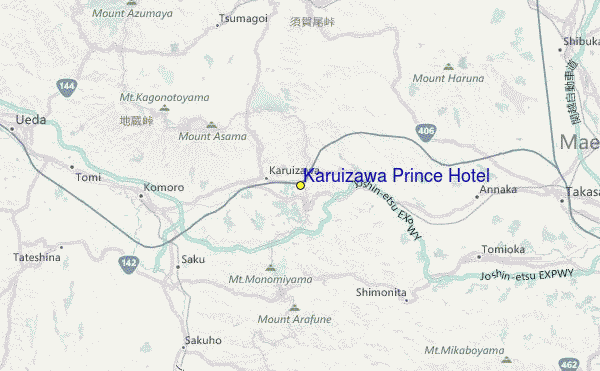 Karuizawa Prince Hotel Location Map