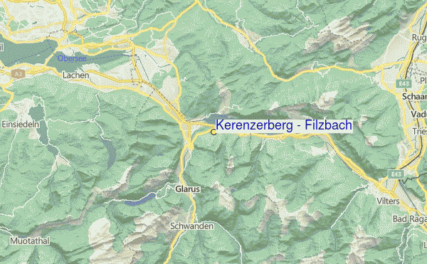 Kerenzerberg - Filzbach Location Map