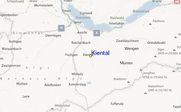 Kiental Location Map