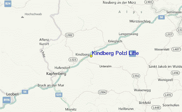 Kindberg Pölzl Lifte Location Map