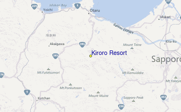 Kiroro Snow World Location Map