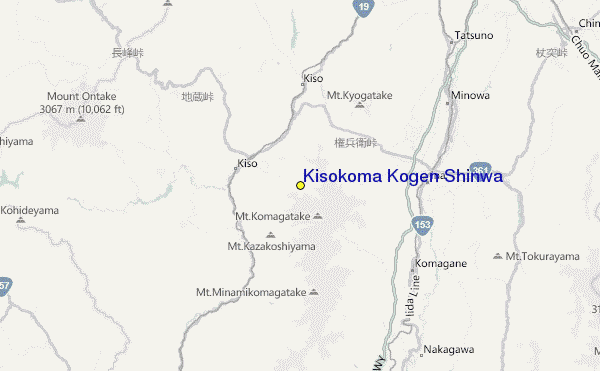 Kisokoma Kogen Shinwa Location Map