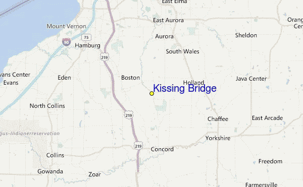 Kissing Bridge Location Map
