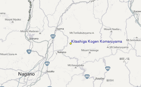 Kitashiga Kogen Komaruyama Location Map