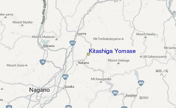 Kitashiga Yomase Location Map