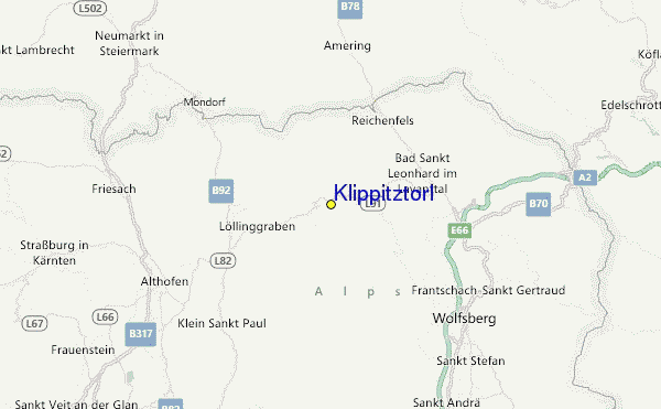 Klippitztorl Location Map