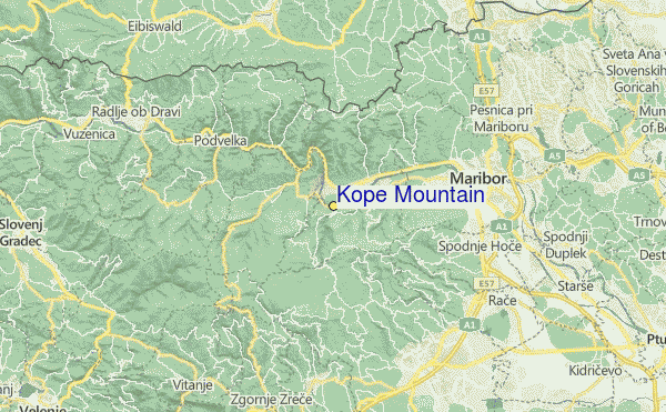 Kope Mountain Location Map