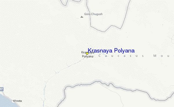 Krasnaya Polyana Location Map