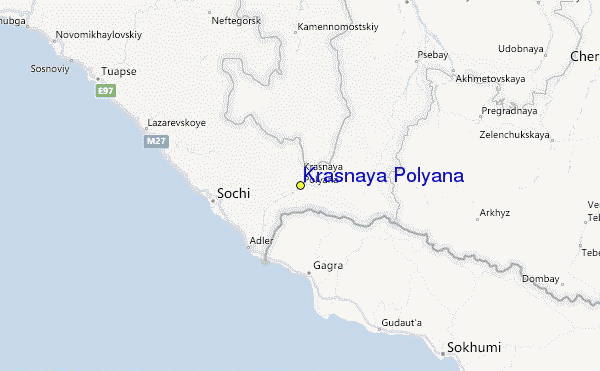 Krasnaya Polyana Map