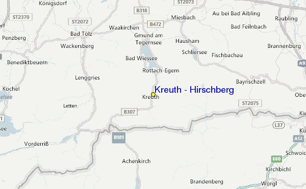 Kreuth - Hirschberg Location Map