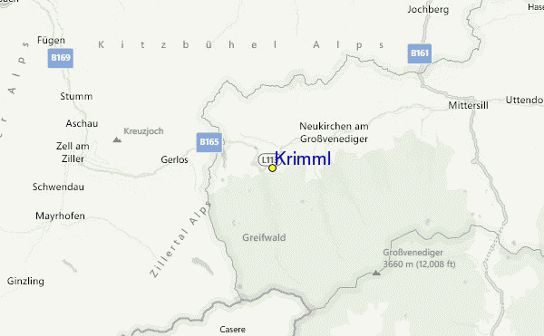 Krimml Ski Resort Guide, Location Map & Krimml ski holiday accommodation