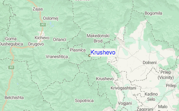 Krushevo Location Map