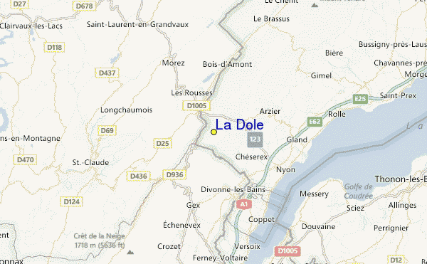 La Dôle Location Map