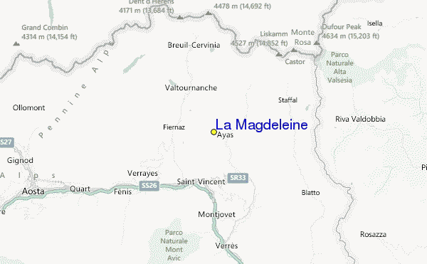 La Magdeleine Location Map
