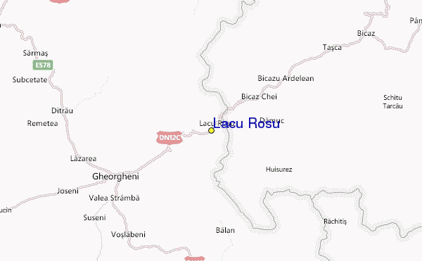 Lacu Roşu Location Map