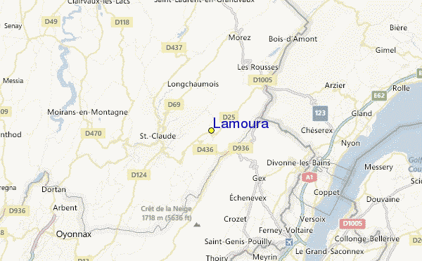 Lamoura Location Map