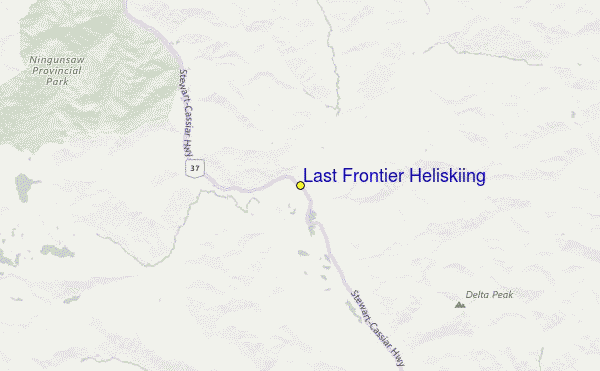 Skeena Mountains - Last Frontier Heliskiing Location Map