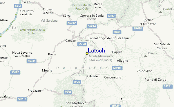 Latsch Location Map
