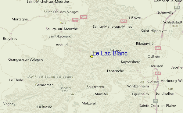 Le Lac Blanc Location Maps
