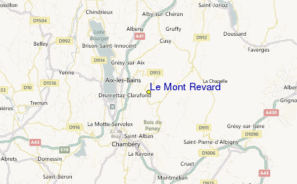 Le Mont Revard Location Map