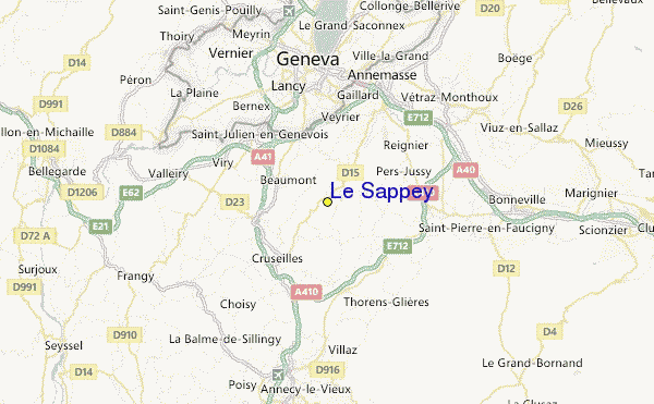 Le Sappey Location Map