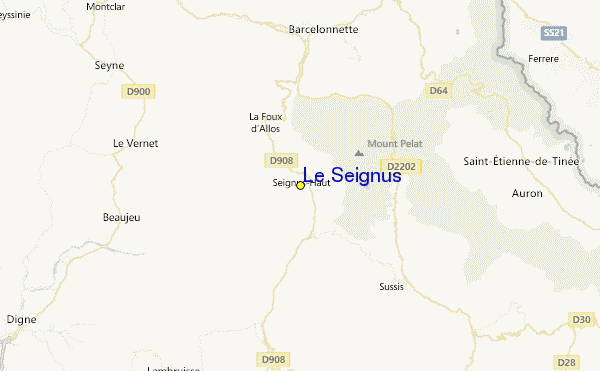 Le Seignus Location Map