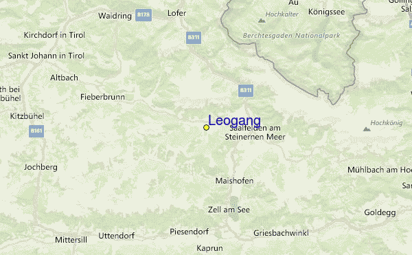 Leogang Austria Map