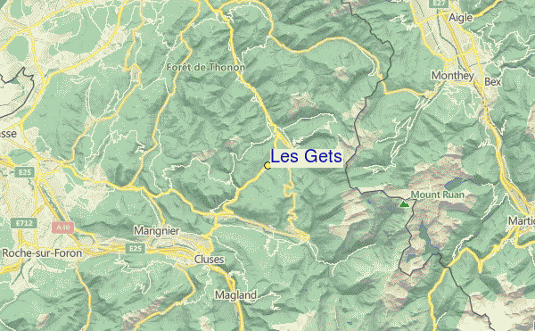 Les Gets Location Map
