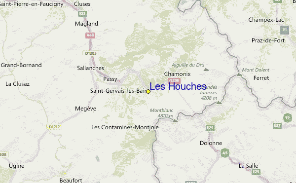 Les Houches Location Map