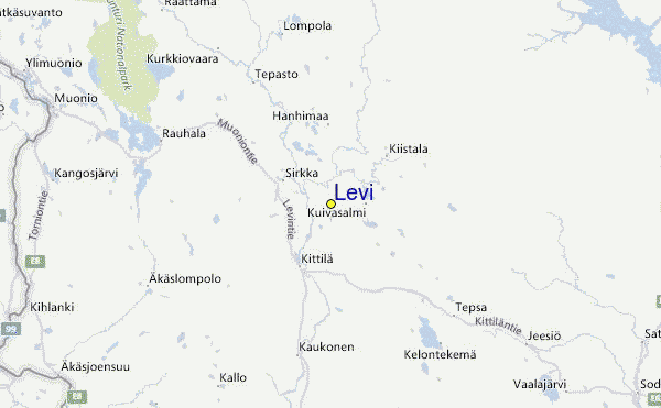 Levi Finland Map