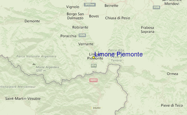 Limone Piemonte Location Map