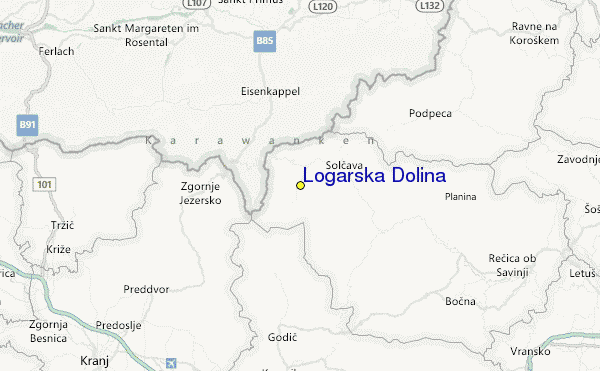Logarska Dolina Location Map
