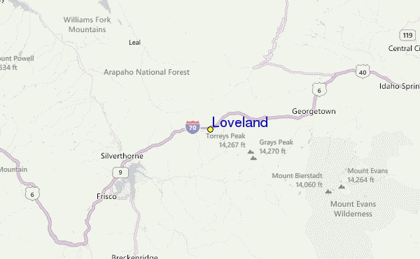 Loveland Location Map