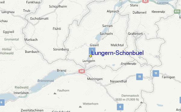 Lungern-Schönbüel Location Map