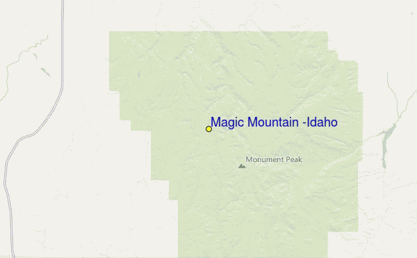 Magic Mountain Location Map