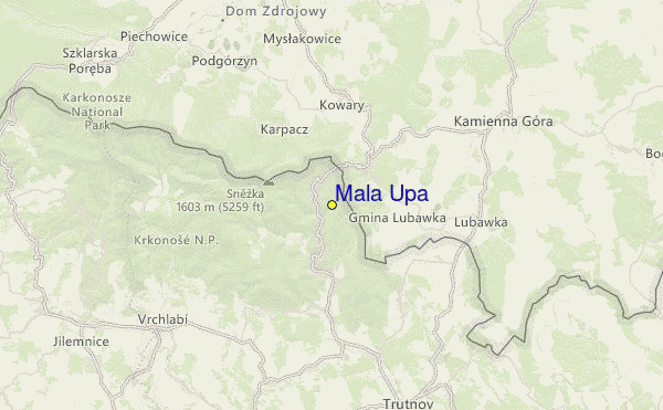 Malá Úpa Location Map