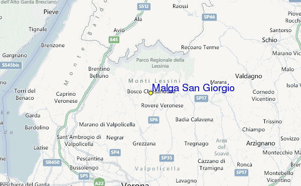 Malga San Giorgio Location Map