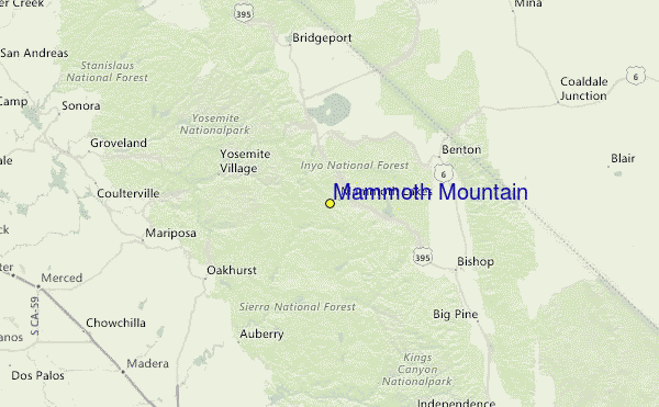 Select Mammoth Mountain Location Map Detail: Select Mammoth Mountain Location Map Detail: