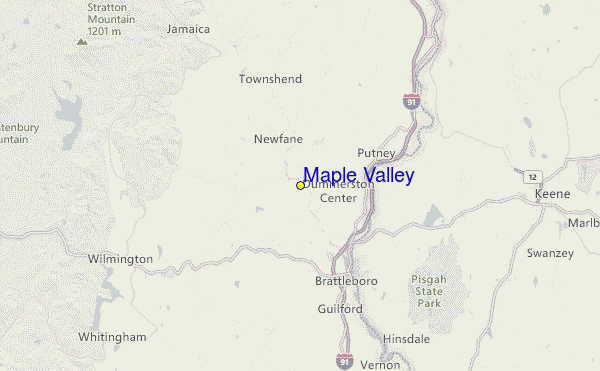 Maple Valley Location Map