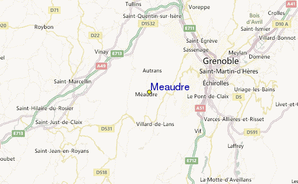 Méaudre Location Map