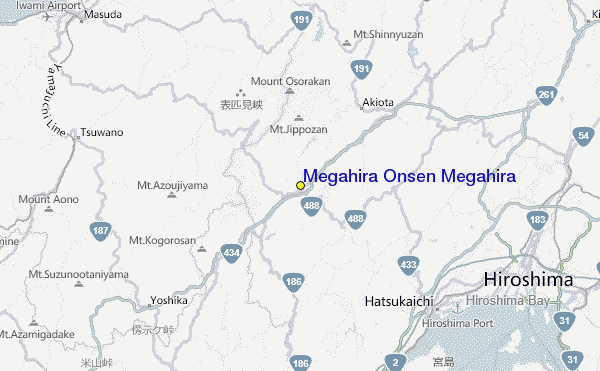 Megahira Onsen Megahira Location Map