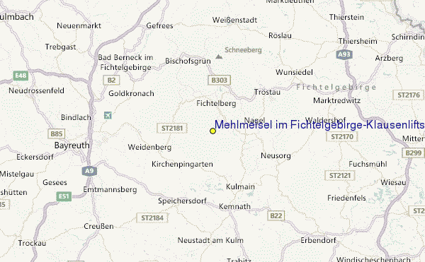 Mehlmeisel im Fichtelgebirge/Klausenlifts Location Map