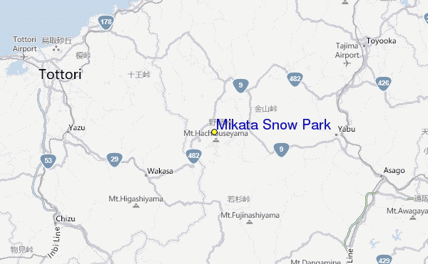 Mikata Snow Park Location Map